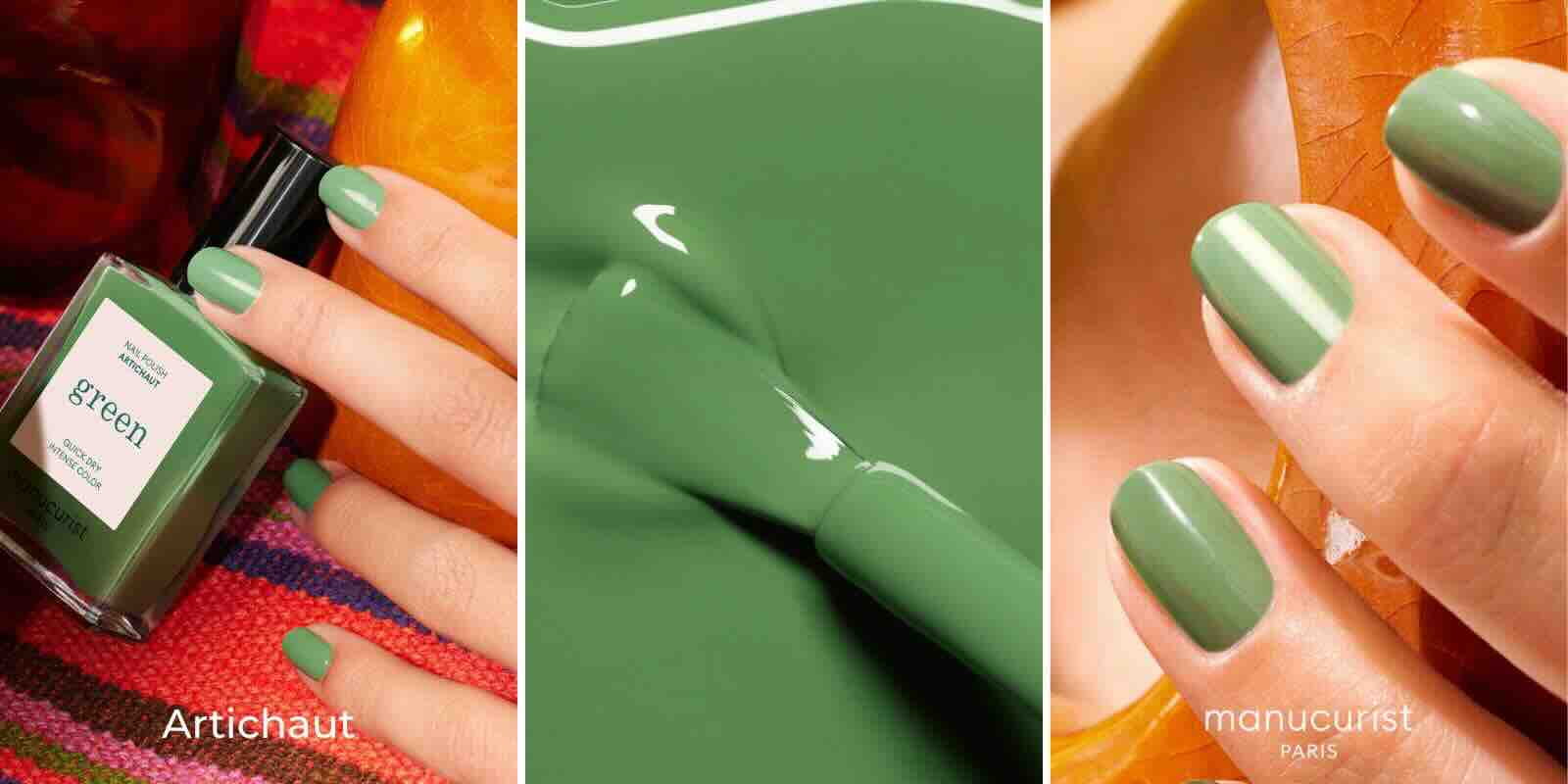 Artichaut Manucurist Vernis vert gourmand collection Green l'Officina Paris
